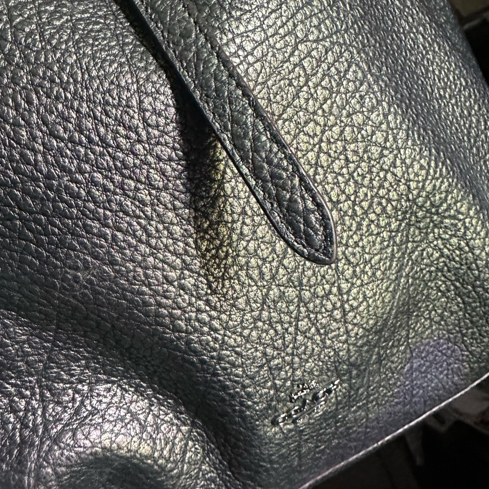 Coach Rare Metallic Hologram Oil Slick Leather shoulder bag Tote